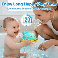 Jouets de bain pour bébé, jouets de bain pour enfants en bas âge, jouets de bain de baleine lumineuse, arroseur, Table d'eau de piscine, jouets pour nourrissons, fontaine de baignoire
