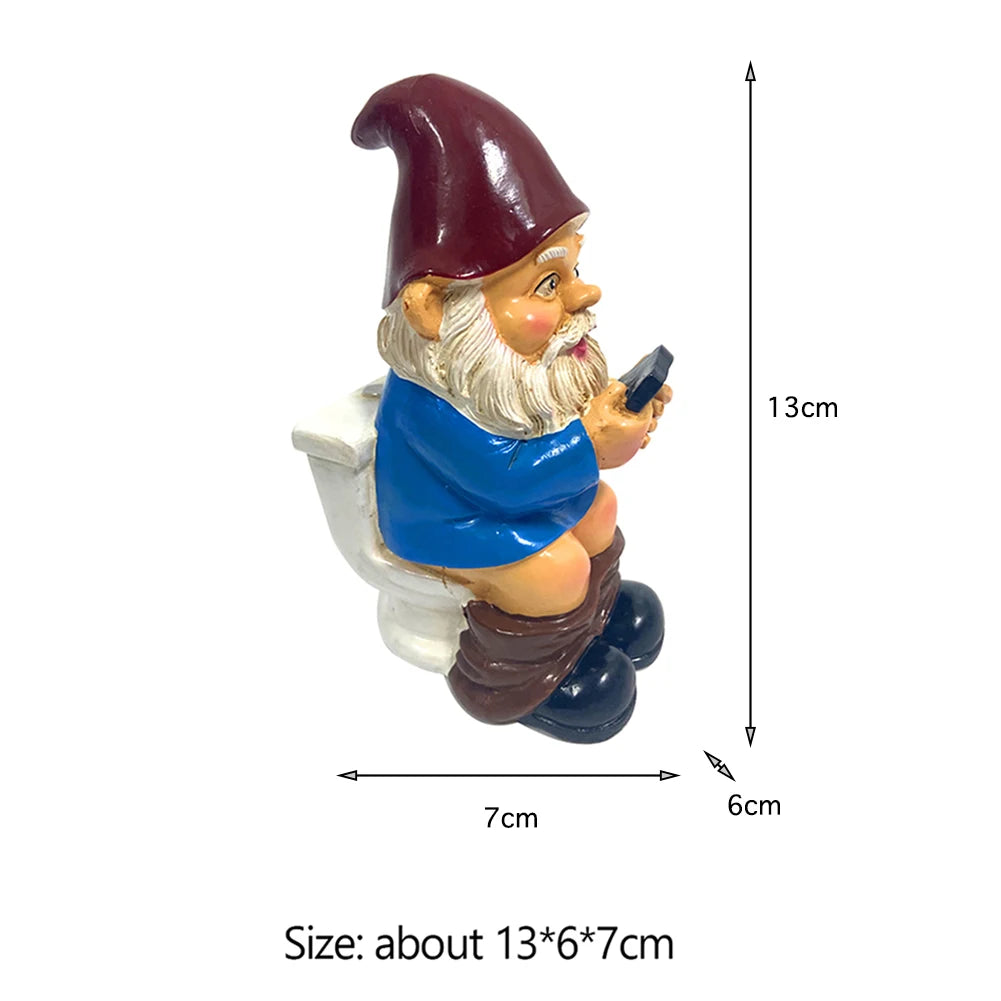 Miniature garden gnome ornaments, garden gnome, Auckland figurine, crafts, yard decoration in intensified resin
