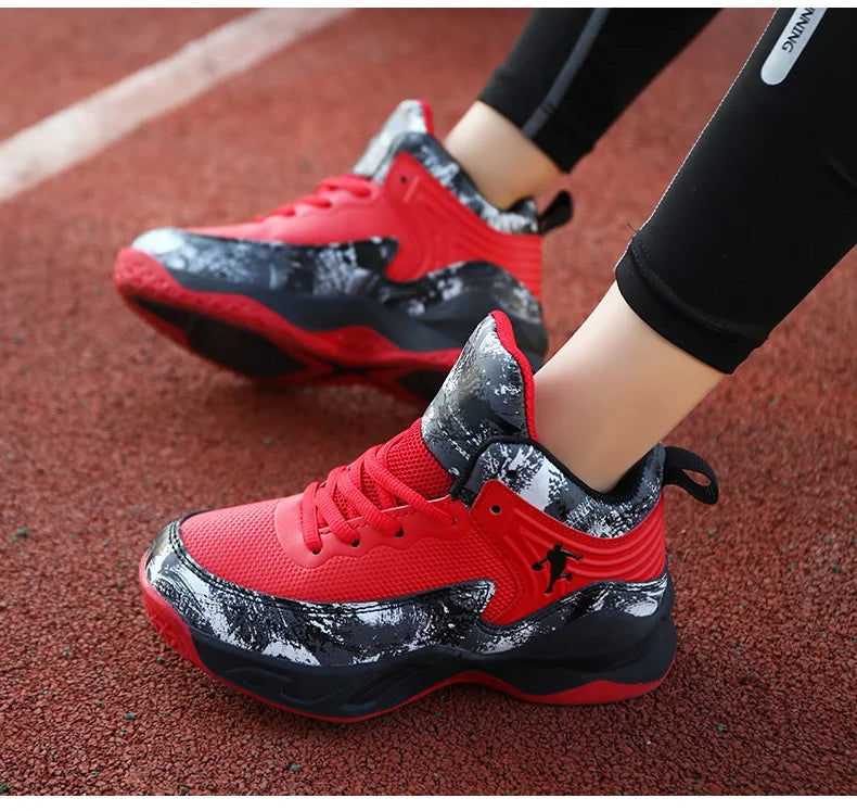 Chaussures de Basket-ball pour enfants, baskets d'extérieur antidérapantes, de sport, de course, d'entraînement, de marche