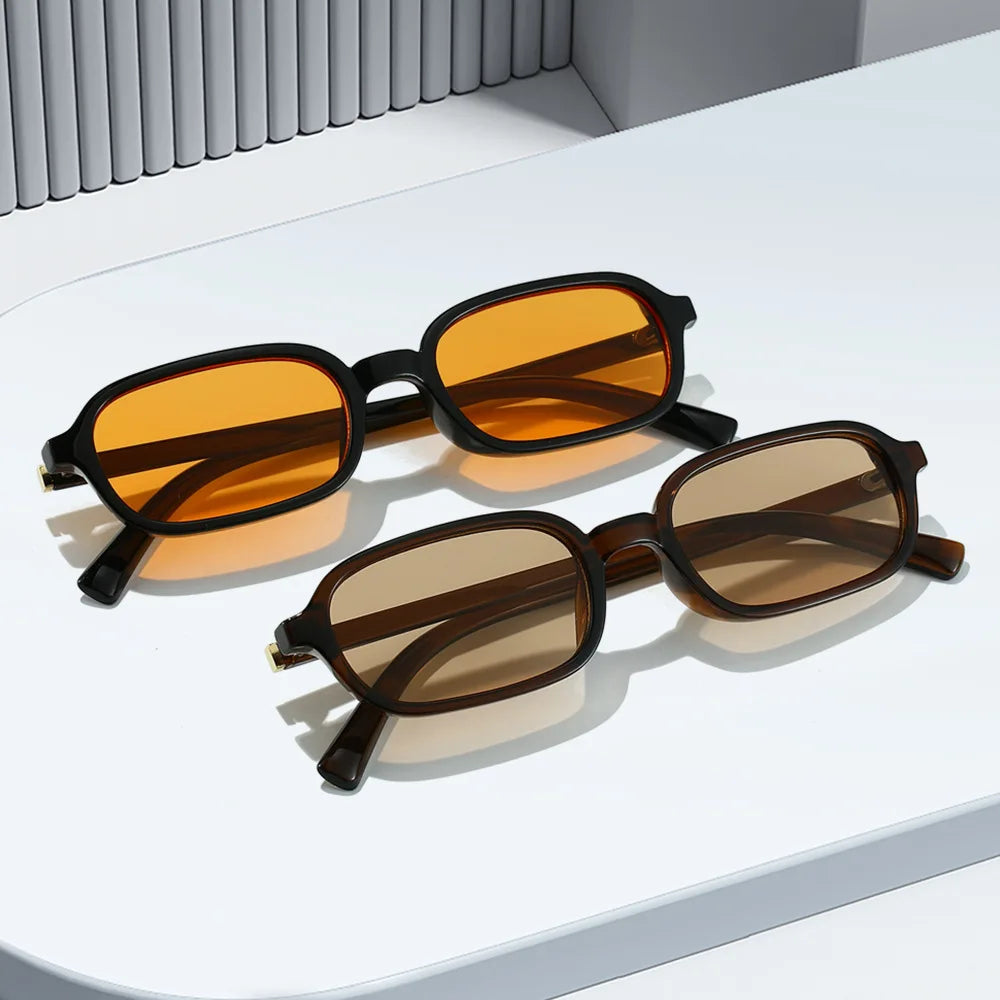 Petites lunettes de soleil rondes à la mode, monture géométrique, lentille PC, Protection UV multicolore, nuances unisexes
