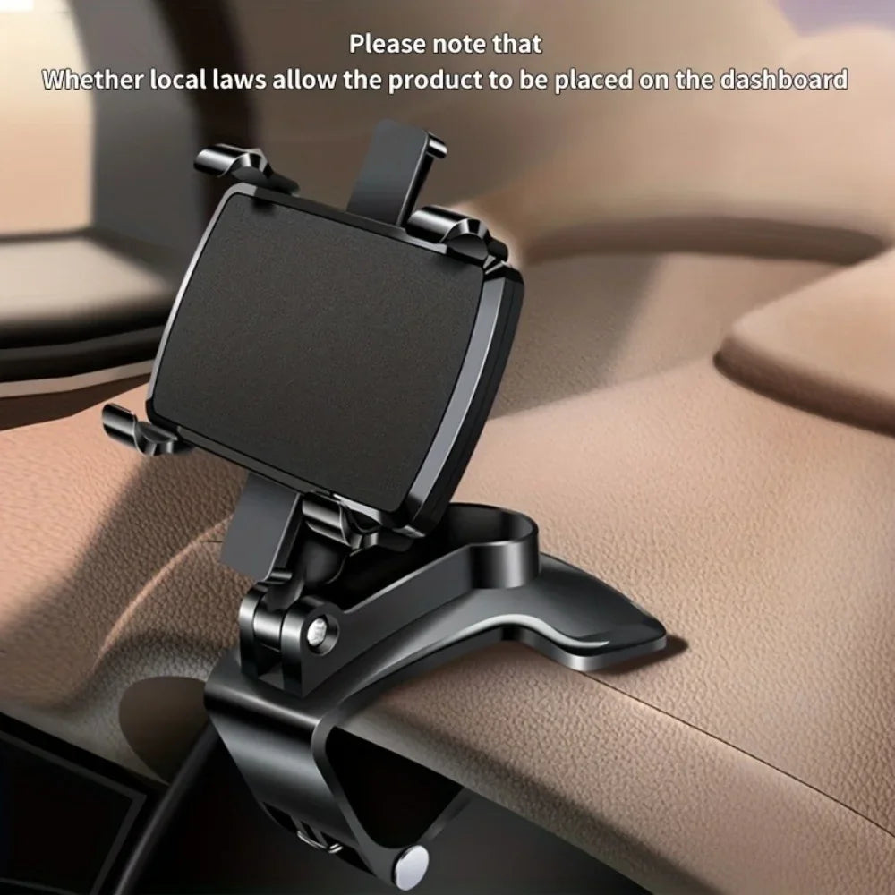 Support de téléphone universel pour tableau de bord de voiture 360 °     Support de voiture pour Smartphone rotatif, pour iPhone,