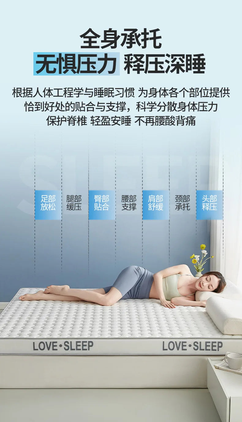 Matelas de lit Tatami pliable en Latex tricoté de qualité supérieure, pour dortoir d'étudiants, chambre à coucher, tapis de protection pour la maison