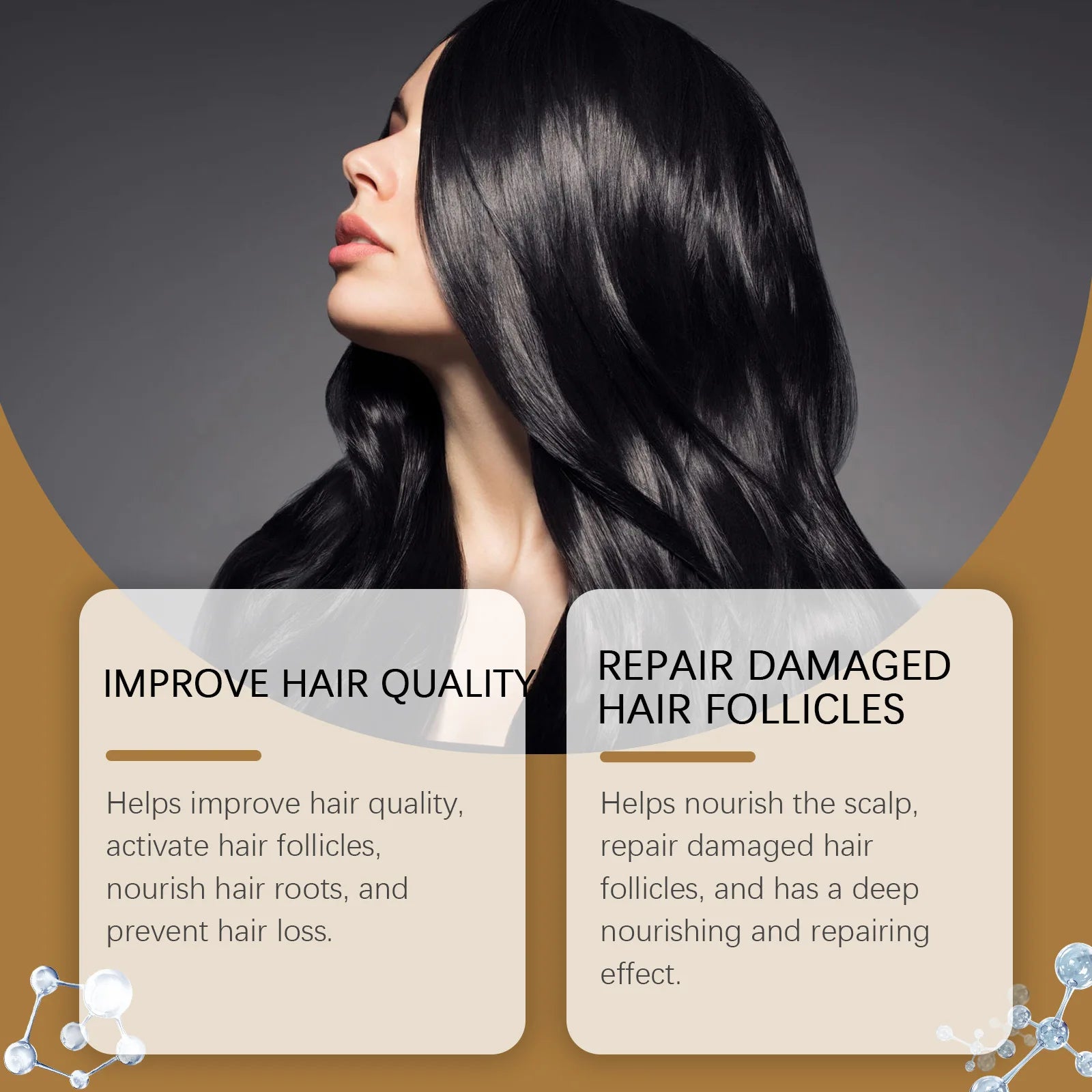 Shampoing Anti-perte de cheveux pour la croissance des cheveux, follicules nourrissantes, soulagement des démangeaisons du cuir chevelu, frisottis secs, pointes fourchues, réparation des cheveux endommagés