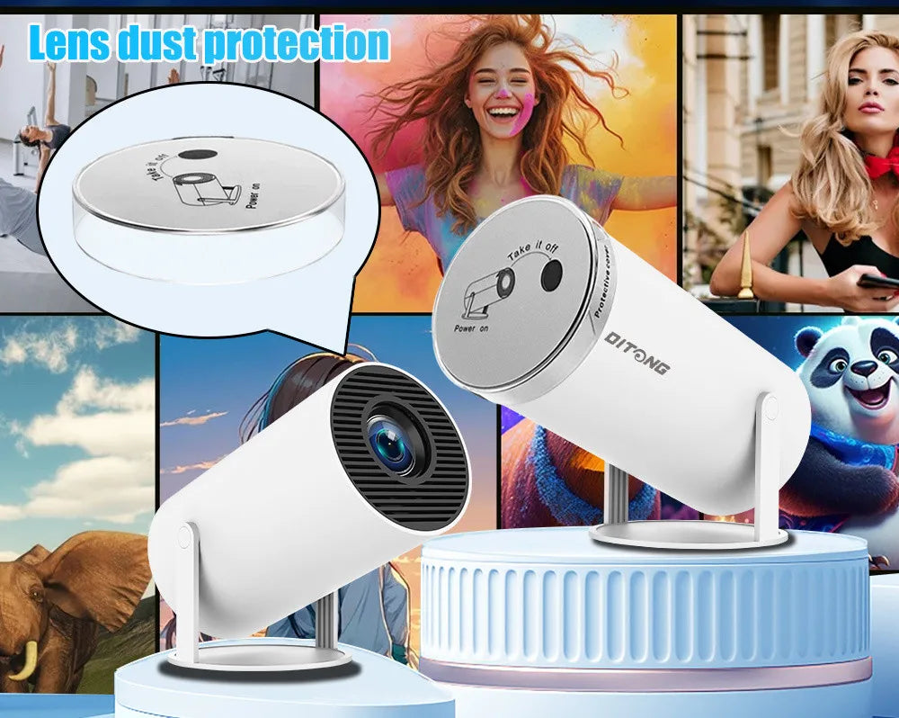 2025new DITONG HY300 pro nouveau projecteur HD 4K portable Android LED vidéo Home cinéma cinéma mini projecteur film HY300plus