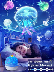 21 en 1 enfants veilleuse nébuleuse étoile projecteur Rotation 3 couleurs de lumière galaxie projecteur brancher lampe de nuit cadeaux pour femmes enfant