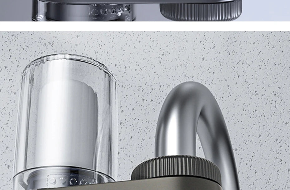 Purificateur d'eau du robinet, filtrage physique pour la maison, Kictchen, 2 éléments filtrants, filtre amovible et lavable, aérateur