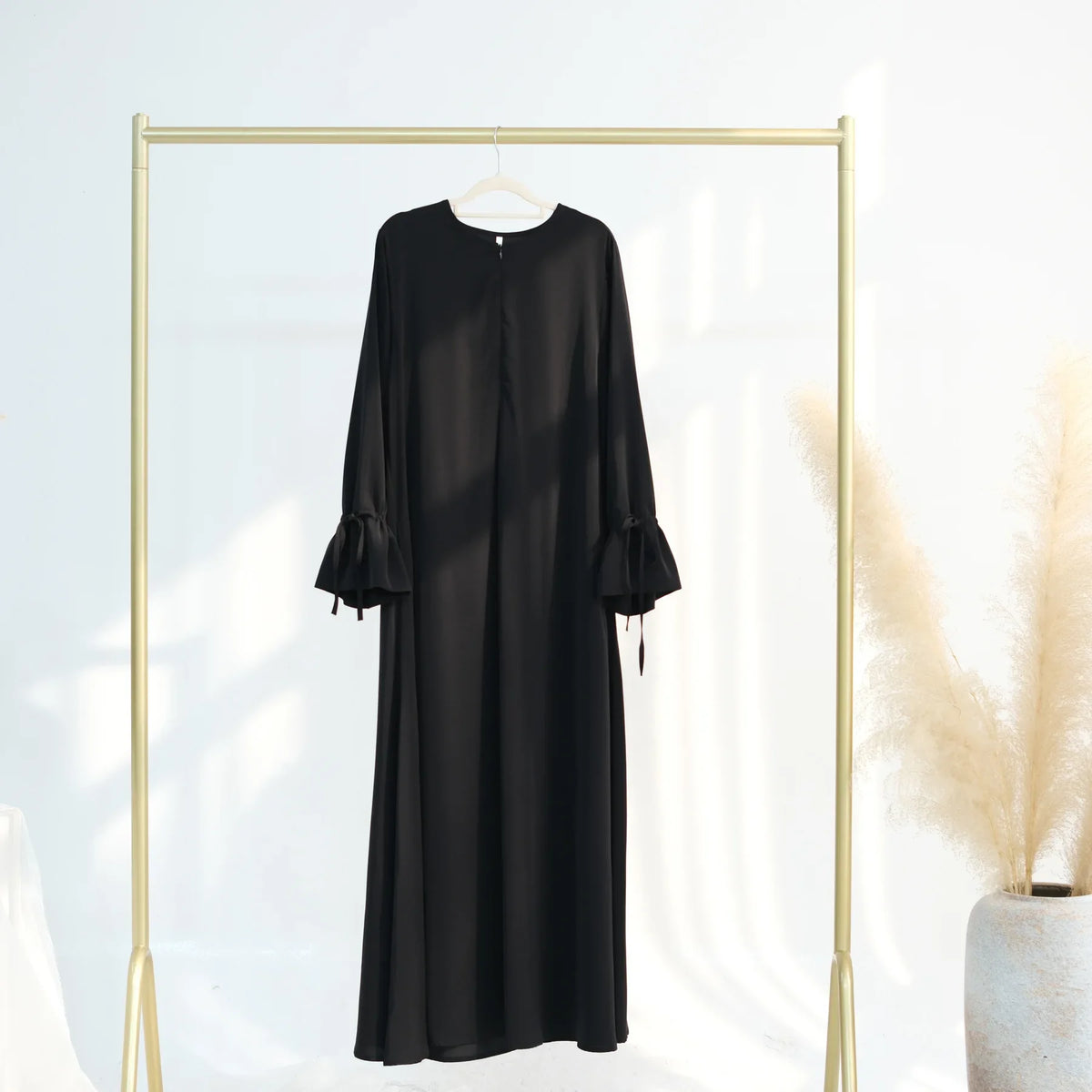 Abaya-Robe de Couleur Unie pour Femme Musulmane, Vêtement d'Église Islamique, Élégant, à la Mode, pour Ramadan Arabe, Dubaï, Turquie, 2025