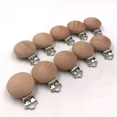 ABCPICK-Attache-tétine en bois pour bébé, 20 pièces, clip de sucette, accessoires, rapide, pour exécutif, jouets, cadeau, bricolage
