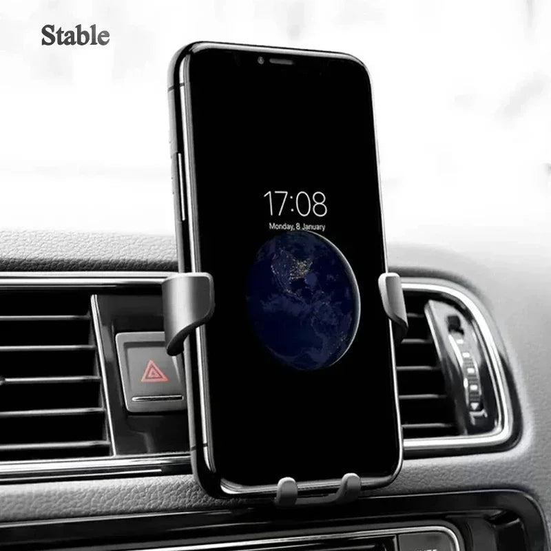 Support de téléphone portable universel pour voiture, clip de montage sur grille d'aération, intérieur de voiture, 4.0-7 pouces, tout le matin, nouveau