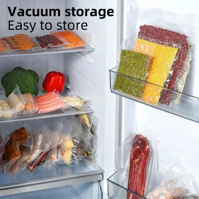 Scelleuse sous vide électrique, coupe intégrée, cuisine, stockage des aliments, bouton tactile, Machine sous vide pour emballage de scellage des aliments secs/humides