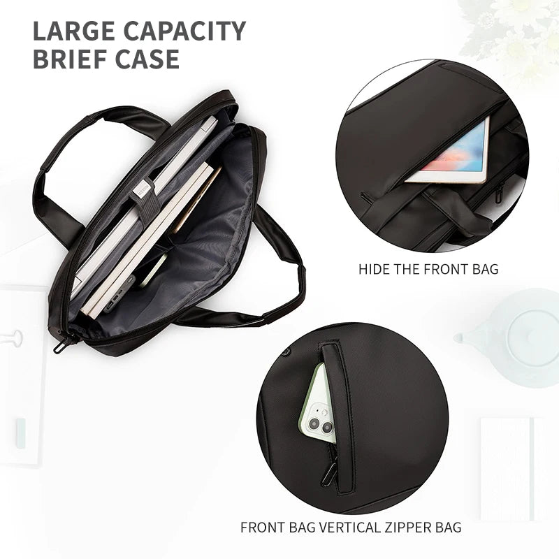 Sac pour ordinateur portable 15,6 pouces pour vêtements de travail quotidiens et sac à main de travail pour hommes et femmes