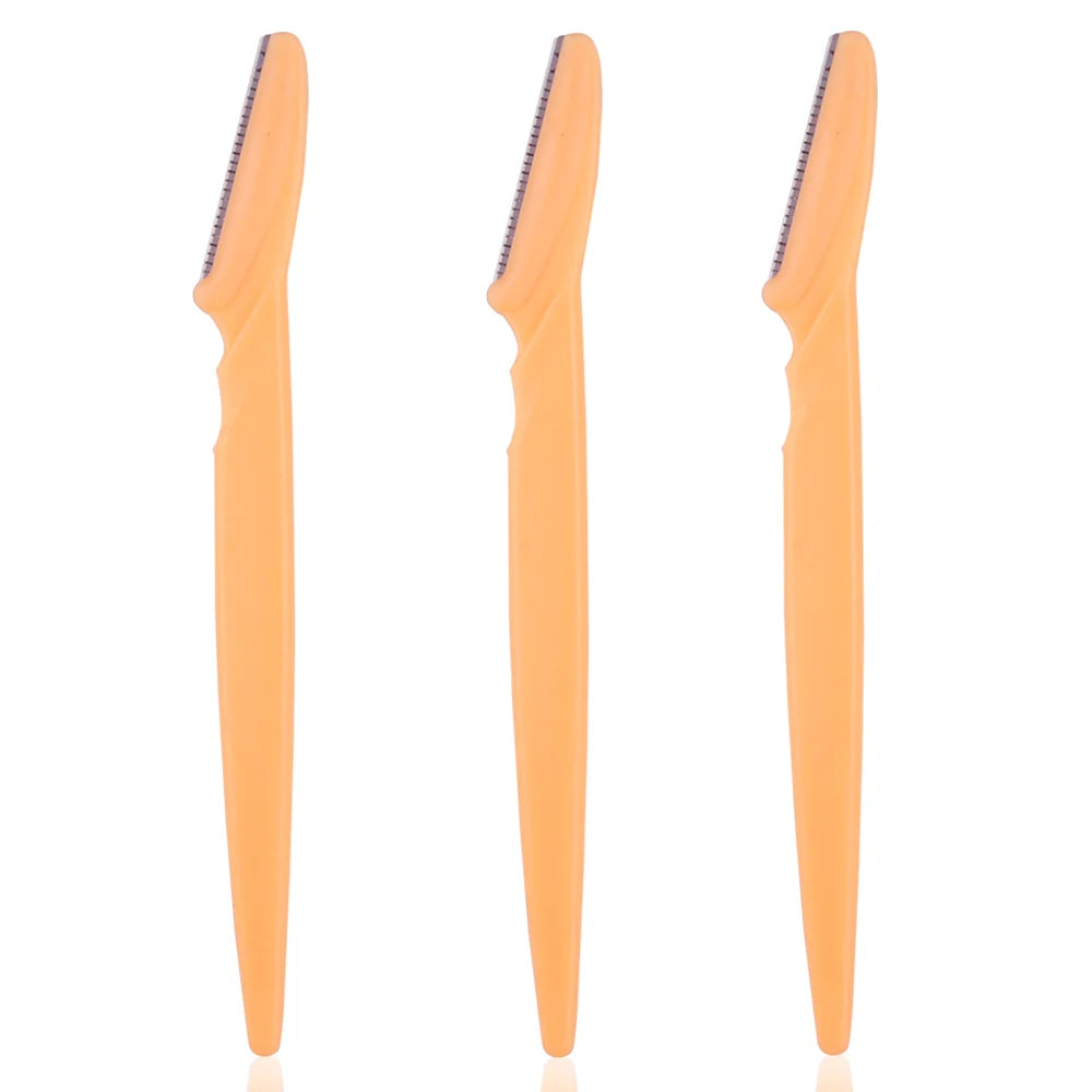 3/4/10 pieces eyebrow razor blade portable face razor for eyes and eyebrows, hair removal, trimmer, safe razor for women and makeup