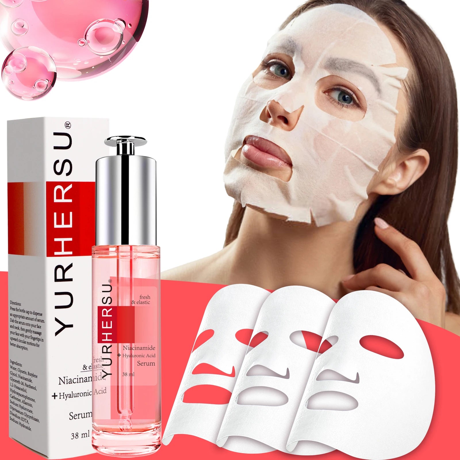 Niacinamide Solution: a translucent and delicate feel, like before