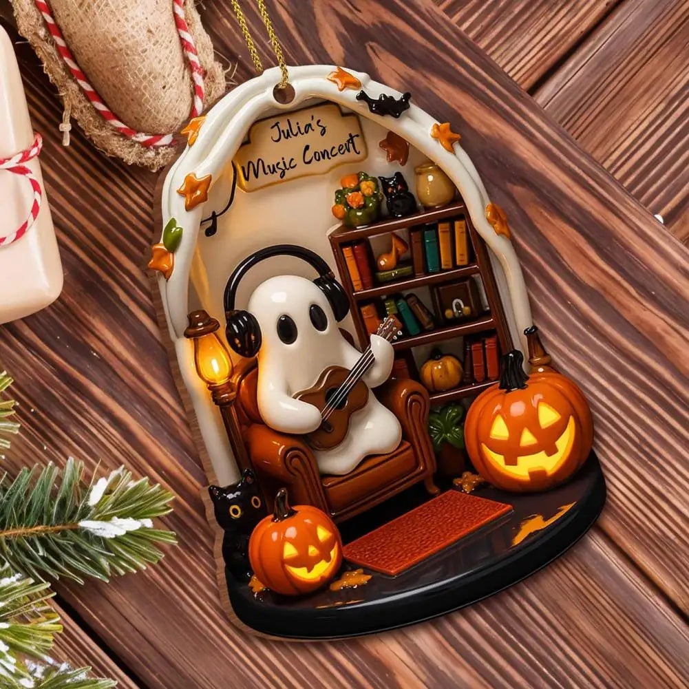 Cute Halloween decorations, warm Halloween ornaments, scary ghost ornaments for home interior decoration, acrylic for reading