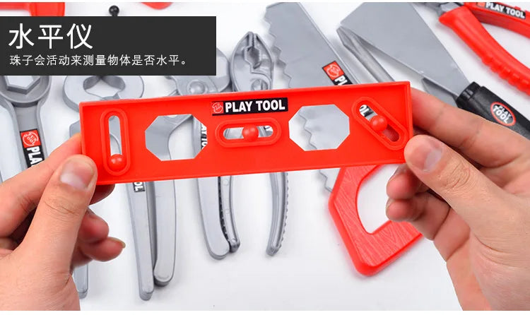 Kit de boîte à outils pour enfants, jouets éducatifs, outils de réparation de Simulation, perceuse, jeu en plastique, apprentissage, ingénierie, Puzzle, jouets cadeaux pour garçon