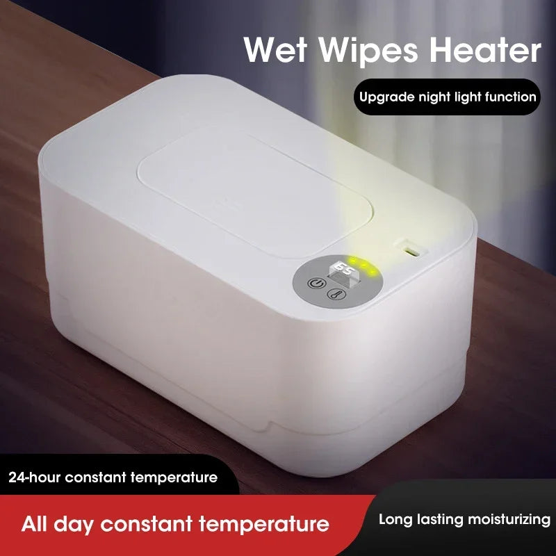Chauffe-lingettes humides pour bébé, avec affichage LED, distributeur de serviettes humides, Portable, USB, chauffe-lingettes pour bébé, boîte chauffante pour serviettes, maison/voiture