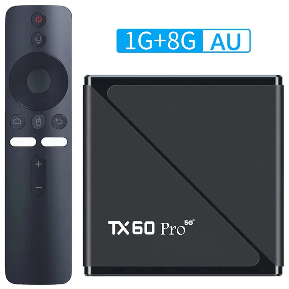 Smart TV Box TX60 PRO Android 24 TV Box 14K 2.4G 5G double WiFi 6 décodeur lecteur multimédia vidéo maison décodeur intelligent