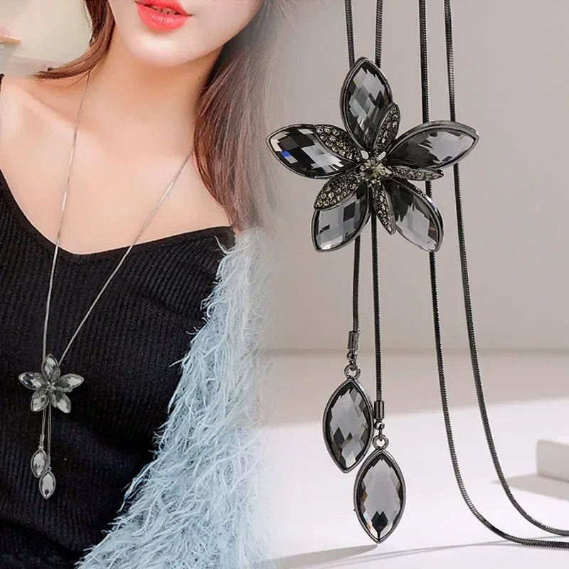 Colliers longs avec pendentif trapézoïdal en pierre semi-précieuse pour femmes, Vintage carré géométrique, cadeaux féminins, bijoux, nouvelle collection 2025