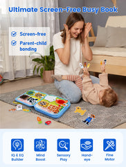 Jouets Montessori, livre occupé pour enfants, forme de couleur, Cognition animale, jouets d'éducation précoce, chiot, livre silencieux, jouets à motricité Fine