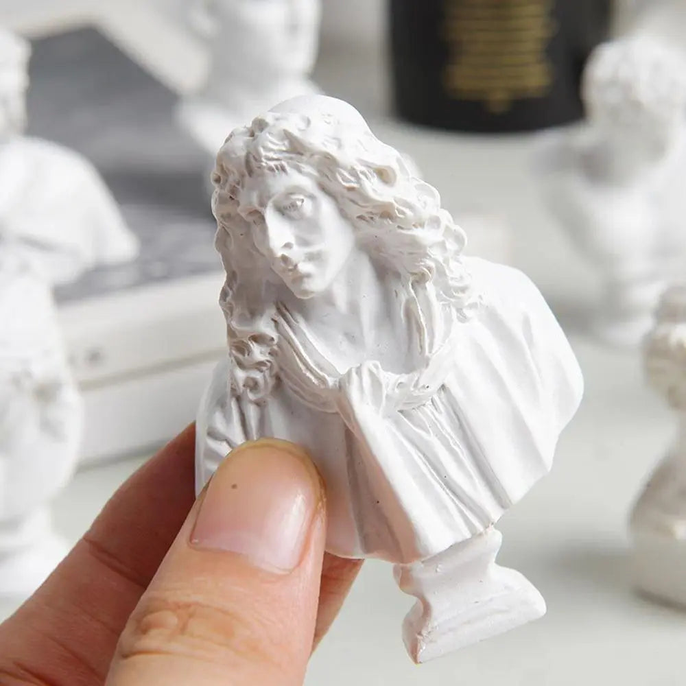 Office ornament inventory for interior decoration, plaster portraits, Myenson Greek figurine, famous sculpture, plaster bust statue