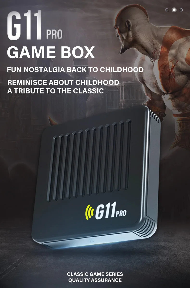 G11 Pro Game Box 4K HD TV Game Stick Console de jeu vidéo 128G intégré 40000 jeux rétro lecteur de jeu Portable manette de jeu sans fil