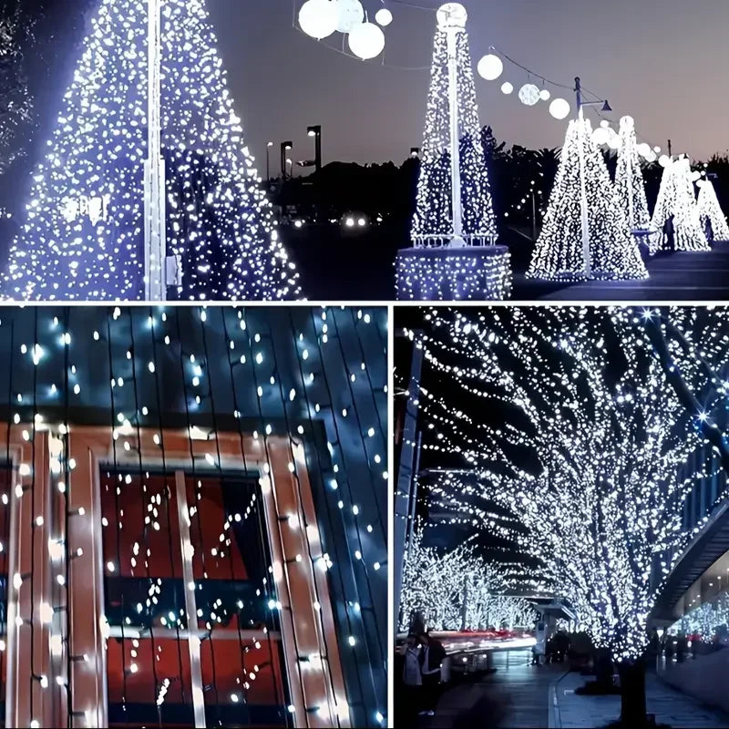 Guirlande solaire d'extérieur étanche, 8 modes, pour la maison, les jardins, fête de mariage, décorations d'arbre en plein air