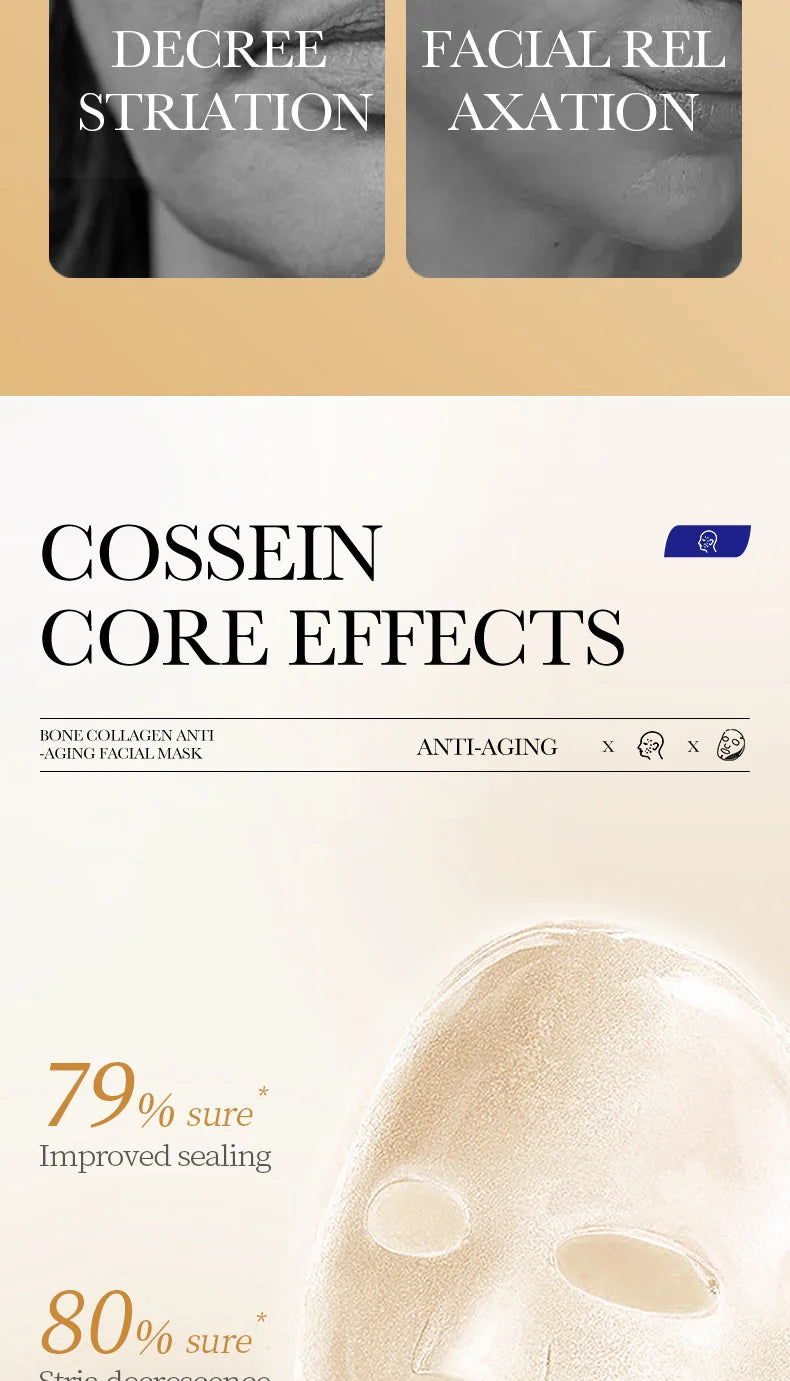 Masque Facial Anti-rides au collagène, 10 pièces, Anti-vieillissement, estompe les ridules, peau ferme, hydratant, éclaircissant, soins de la peau, cosmétiques coréens