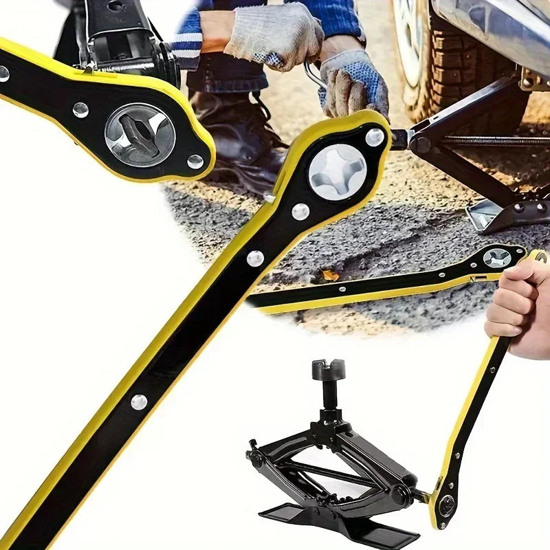 Clé à cliquet pour voiture, cric permettant d'économiser du travail, cric à ciseaux, roue de pneu de Garage, poignée, clé permettant d'économiser du travail, outils de réparation automobile