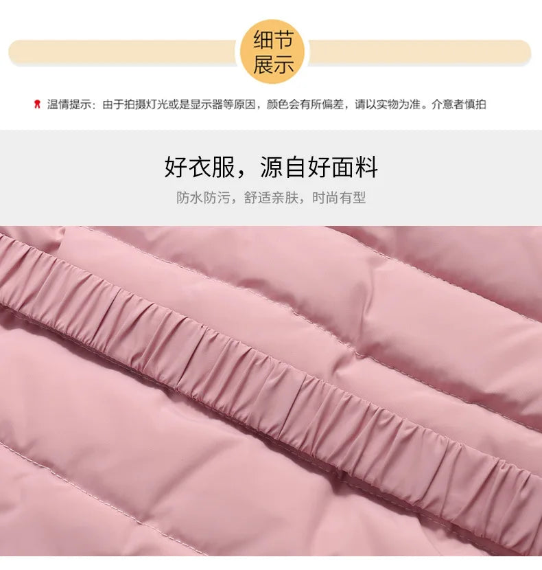 OLEKID 2025 hiver enfants fille doudoune enfant en bas âge fille combinaison 2 pièces ensemble de vêtements 1-5 ans enfants bébé filles vêtements d'extérieur vêtements de neige