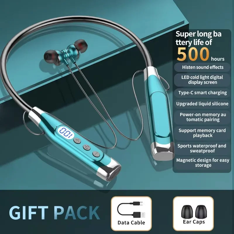 TWS Headphones Earbuds Earphones Earhook, Ecouteurs Bluetooth 5.49 sans Fil Casque Audio avec Haut-parleurs dynamiques de, avec microphone, Son stéréo immersif, 28h d'Autonomie pour Sport, entraînement, Yoga, Extérieur