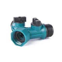 Séparateur de tuyau d'arrosage, connecteur de tuyau d'arrosage avec robinet, arrêt pour l'aménagement paysager, plantation de fleurs, Irrigation