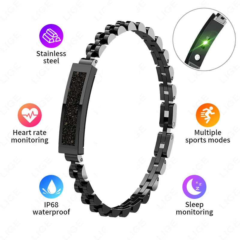 2025 nouvelle montre intelligente podomètre santé Bracelet intelligent femmes hommes sport Fitness étanche fréquence cardiaque surveillance du sommeil bracelets