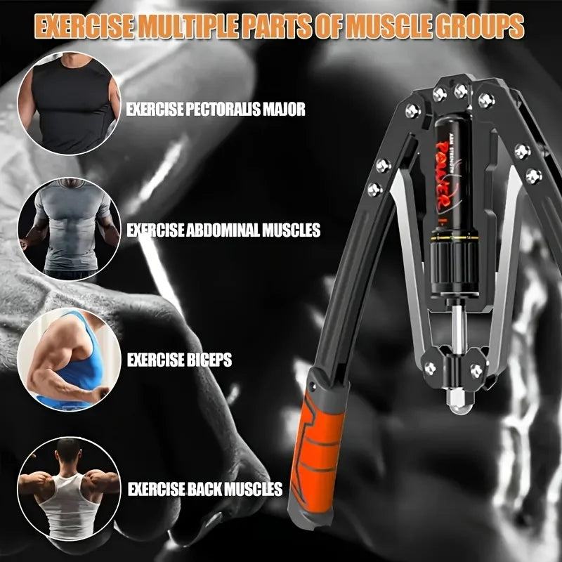 Exerciseurs de bras – Puissance hydraulique réglable de 22 à 40 livres, amplificateurs de poitrine à domicile, entraînement musculaire des épaules et équipement de fitness