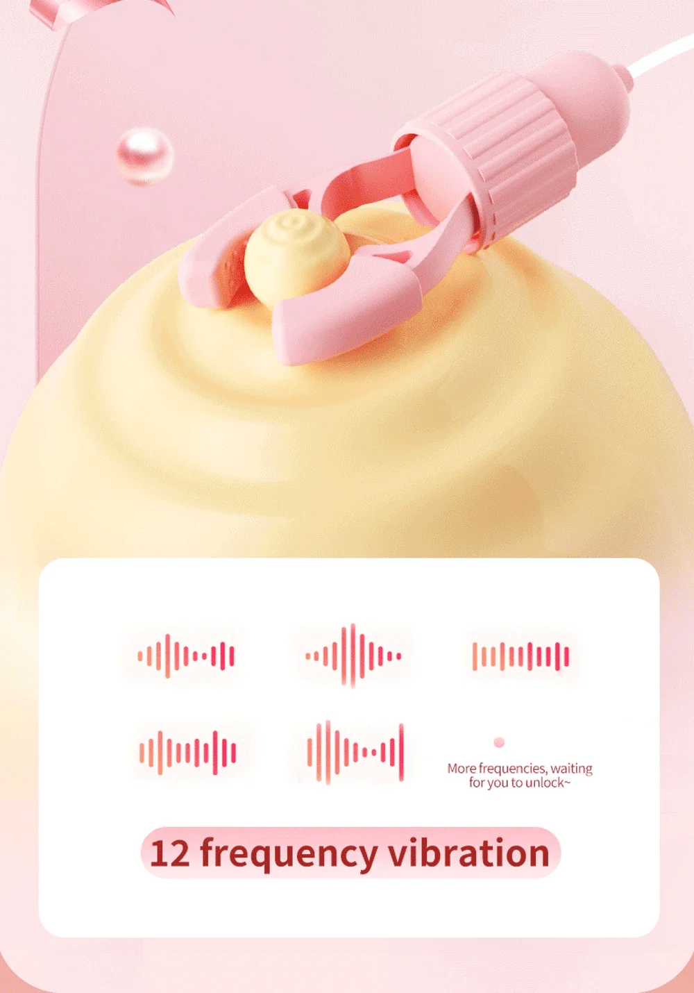 Stimulateur de mamelon sensible avec vibration – Appareil de plaisir à double action pour le bien-être et le massage intimes des femmes