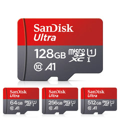 Sandisk carte Micro SD Ultra 32G 64G 256G carte mémoire 1 to C 10 512G Original 128G carte Flash Trans pour Smartphone bureau Nintend