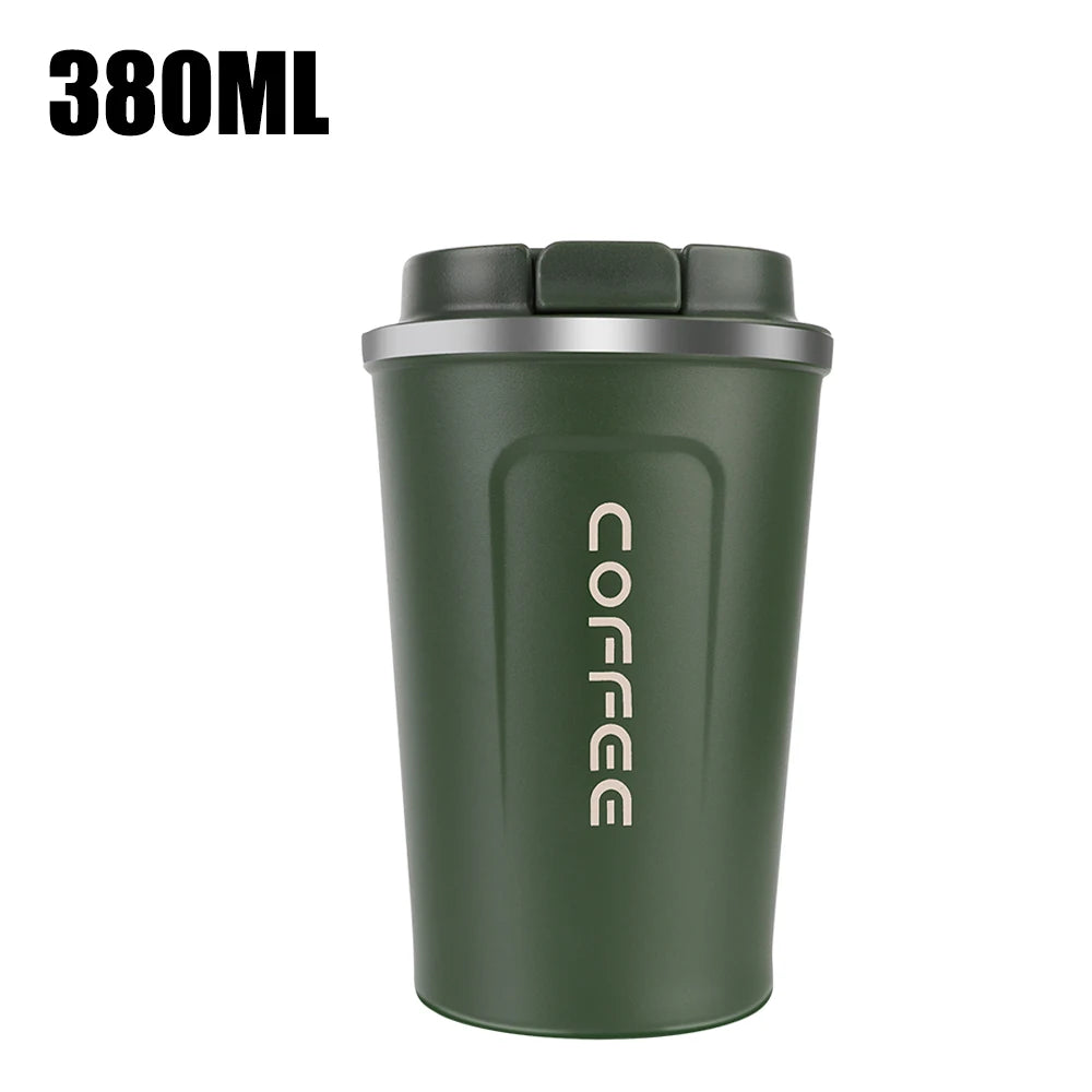 Tasse Thermos de voiture Thermo café pour thé eau café anti-fuite tasse Thermo de voyage tasse à café 380/510ML Double acier inoxydable
