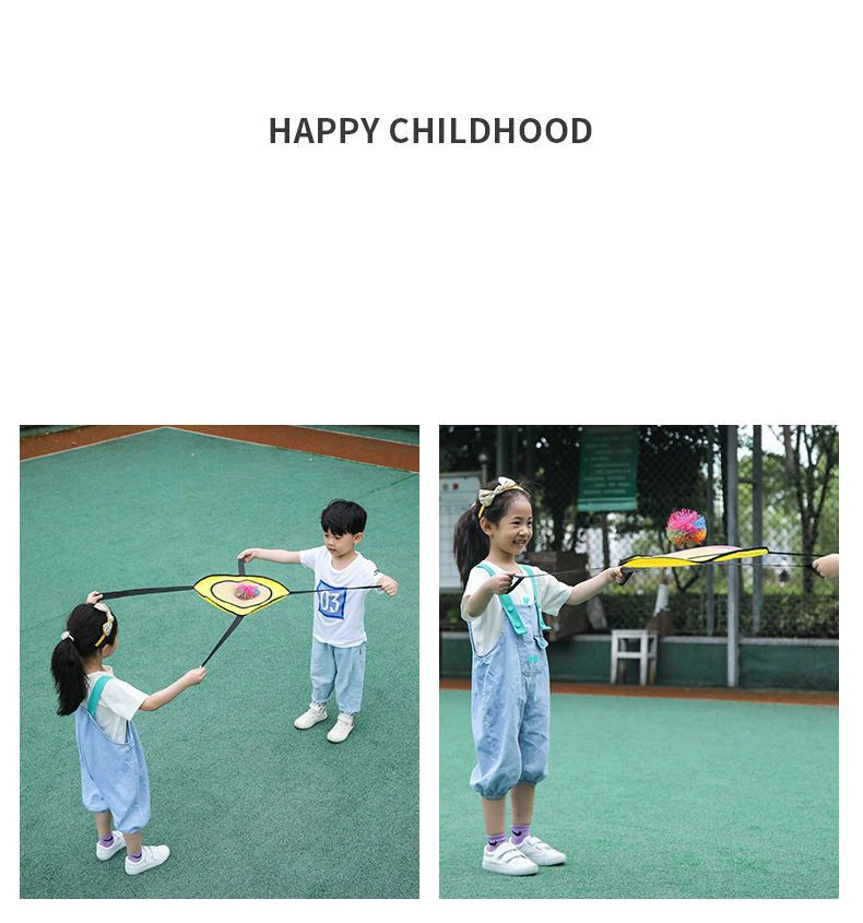 Enfants en plein air amusant et sport Parent-enfant jouet deux joueurs interactif lancer et attraper balle jeu sensoriel jouer jouets Jeux Enfant