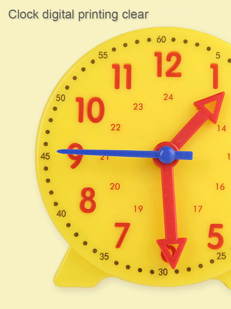 Horloge Montessori pour enfants, jouets éducatifs, heure, Minute, seconde Cognition, Puzzle assorti, outils pédagogiques précoces pour enfants d'âge préscolaire