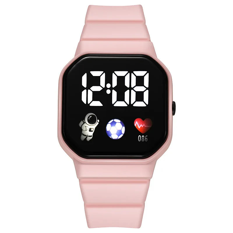 Montre de Sport pour enfants, numérique, Spaceman, bracelet en Silicone, étanche, électronique, cadeaux pour garçons et filles
