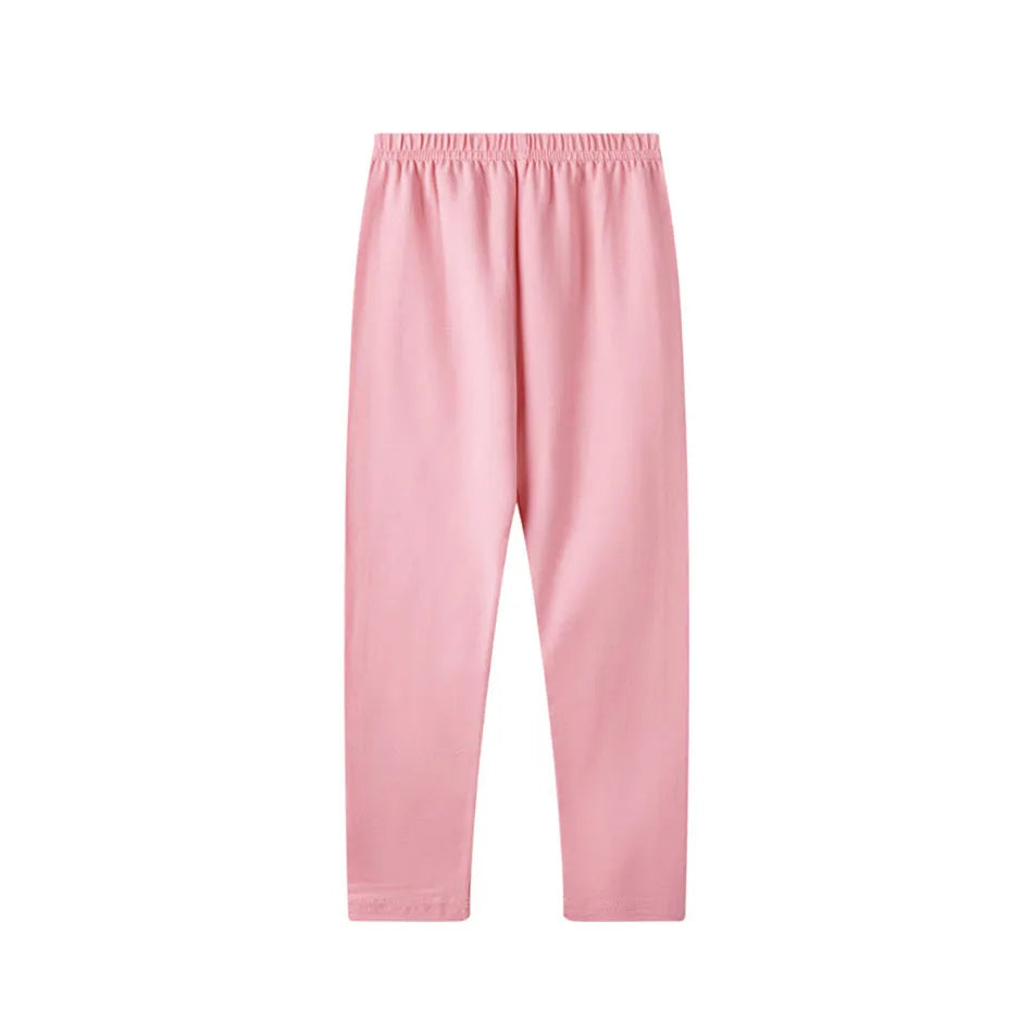 Enfants fille Leggings doux élastique coton enfants Leggings couleur unie filles pantalons maigres confortable portable enfants pantalons vêtements