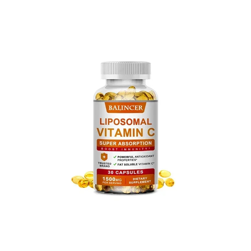 Supplément liposomal à la vitamine C – Vitamine C facilement absorbante et soluble dans les graisses, antioxydant, soutient le système immunitaire, favorise la santé de la peau