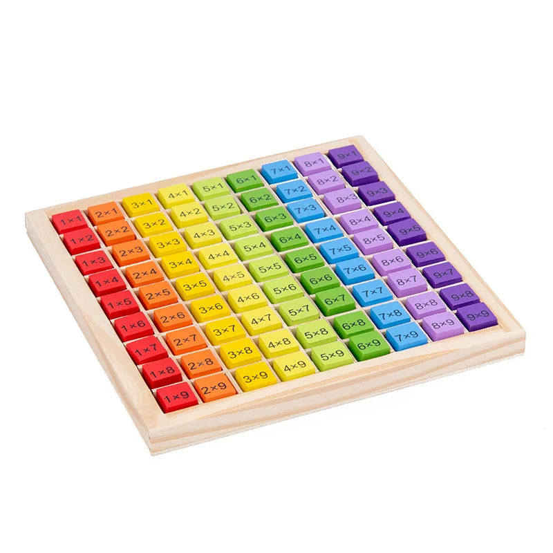 Jouets éducatifs en bois Montessori pour enfants, jouets pour bébés, Table de Multiplication 99, mathématiques préscolaires, arithmétique, outils pédagogiques, cadeau