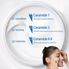 CeraVe Crème hydratante 85g Crème pour le corps avec acide hyaluronique et céramides et hydratant pour le visage pour peaux sèches sans huile