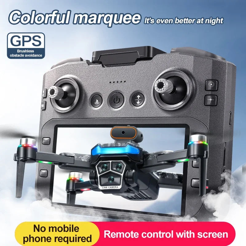 Xiaomi A14 ProMax Drone, Brushless Motor, 8K HD, Three Cameras, GPS, Optical Flow, Obstacle Avoidance, Foldable Quadcopter Drone Toy
