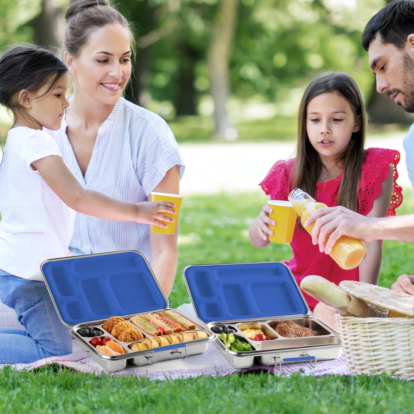 Boîte à Bento pour enfants, boîte à déjeuner pour enfants, boîte à déjeuner à Bento pour enfants, boîte à déjeuner pour tout-petits pour garderie, conteneurs de boîte à déjeuner pour enfants pour l'école