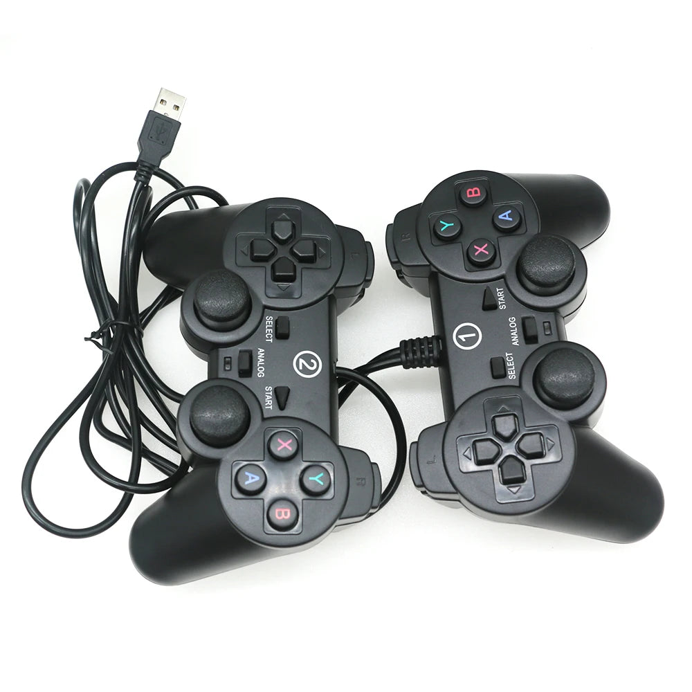 Manette de jeu filaire USB vers PC pour ordinateur portable, manette de jeu pour jeu d'arcade Pandora, 2 joueurs, Winxp, Win7, Win8, Win10