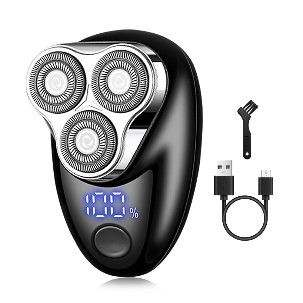 Mini rasoir électrique rechargeable avec affichage numérique - rasoir portable et facile à utiliser