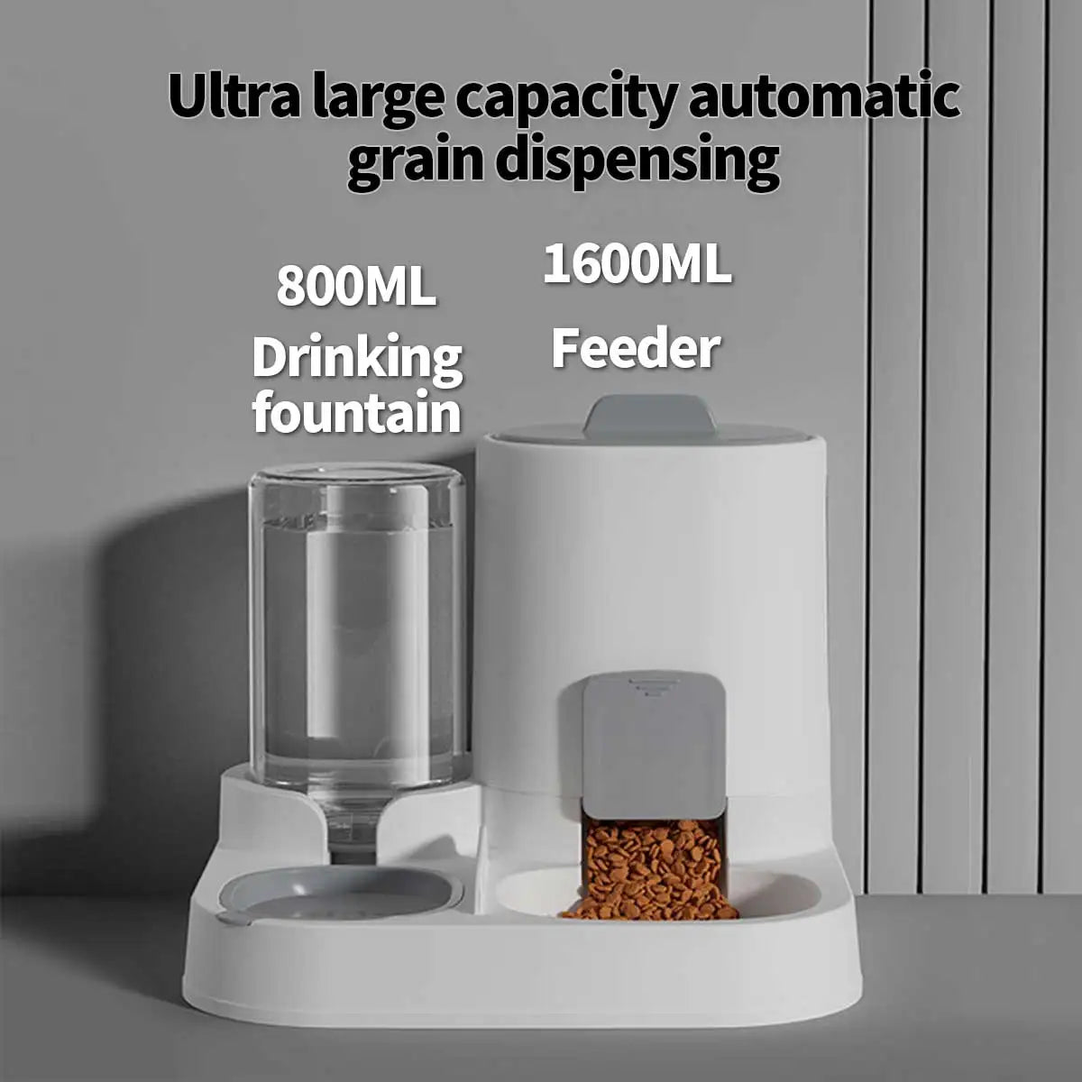 Mangeoire – Unité de consommation et d'alimentation à double usage – Pratique, Simple, Grande capacité –Convient aux chiens et aux chats de petite et moyenne taille