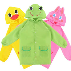 Cape de pluie de dessin animé mignon pour enfants – Poncho imperméable pour garçons/filles, maternelle et école primaire