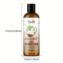 Huile de coco pour massage corporel, huile essentielle riche en extrait d'huile de noix de coco, peut être utilisée pour le massage corporel, parfum durable